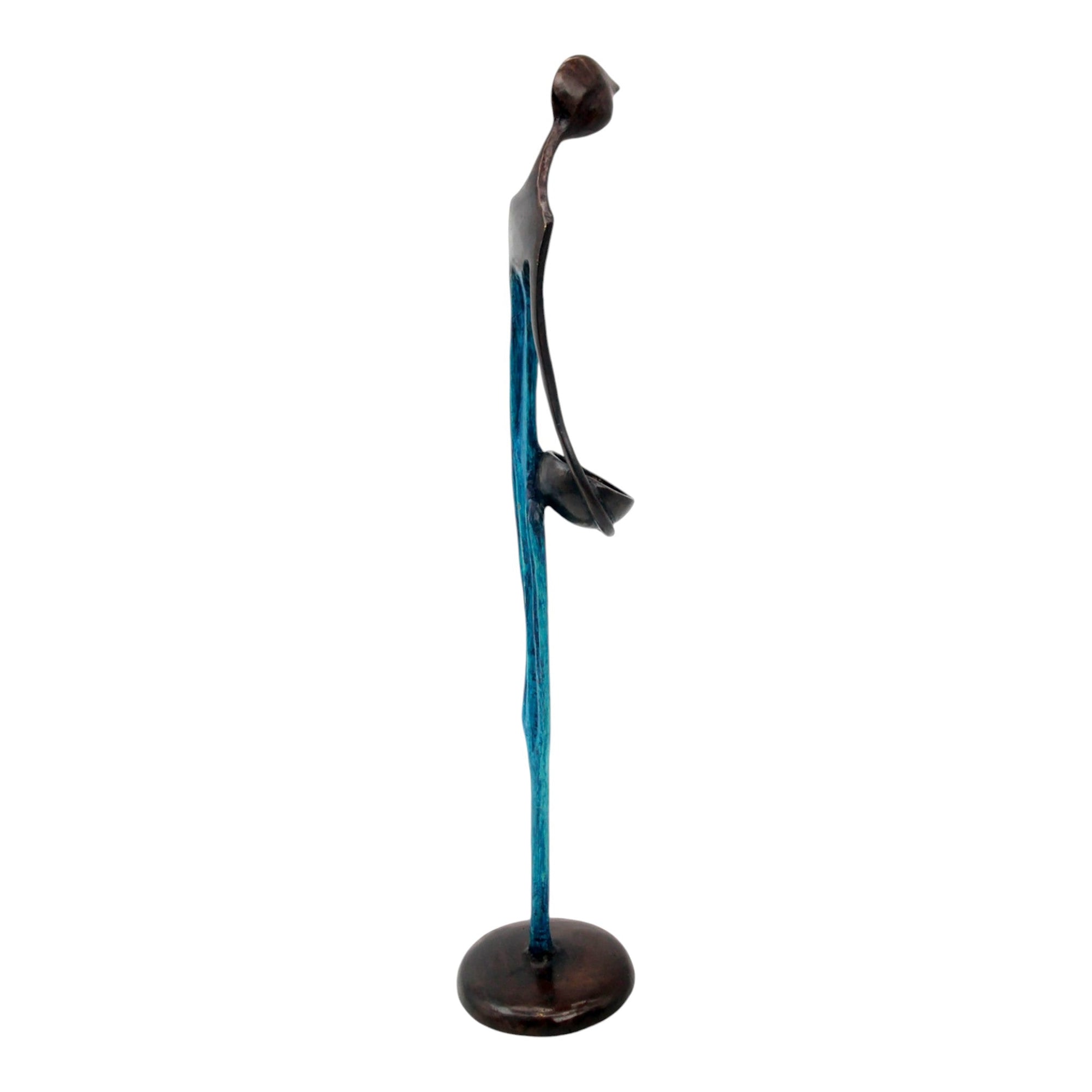 Bronze d'Abdoulaye 55cm bleu n°2 Bronzes d'Afrique