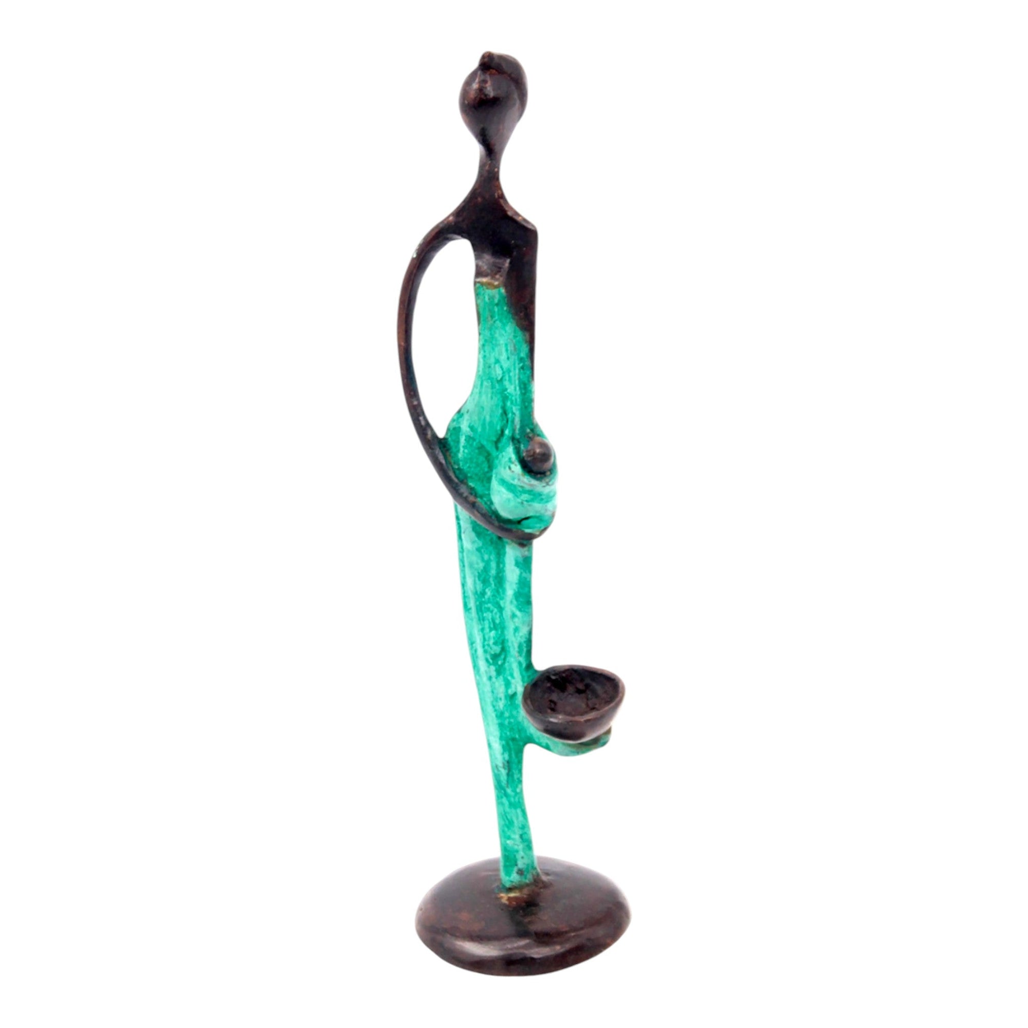 Bronze d'Abdoulaye 25cm vert n°1 Bronzes d'Afrique