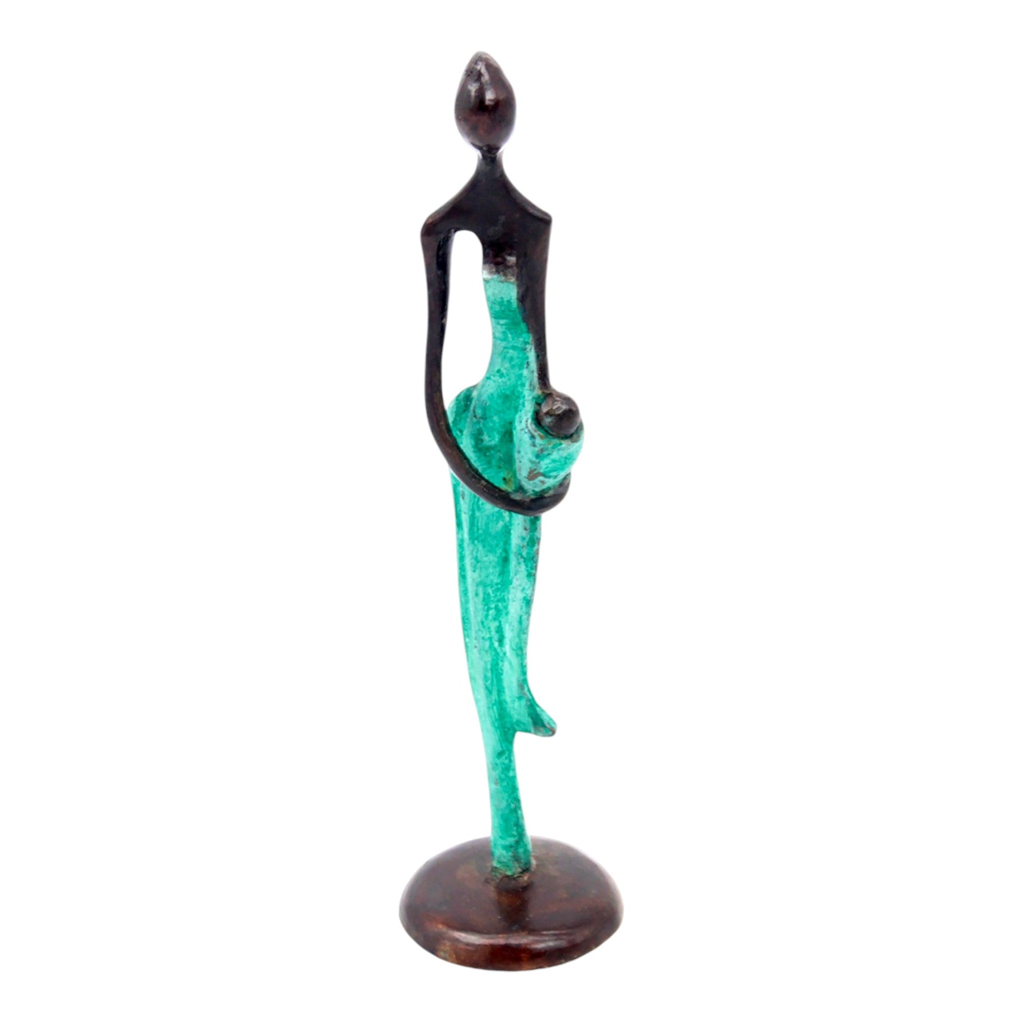 Bronze d'Abdoulaye 25cm vert n°11 Bronzes d'Afrique