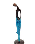 Bronze d'Abdoulaye 25cm bleu n°4 Bronzes d'Afrique