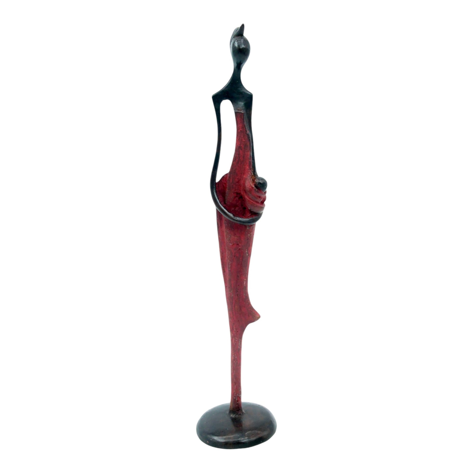 Bronze d'Abdoulaye 35cm rouge n°1 Bronzes d'Afrique