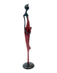 Bronze d'Abdoulaye 35cm rouge n°1 Bronzes d'Afrique
