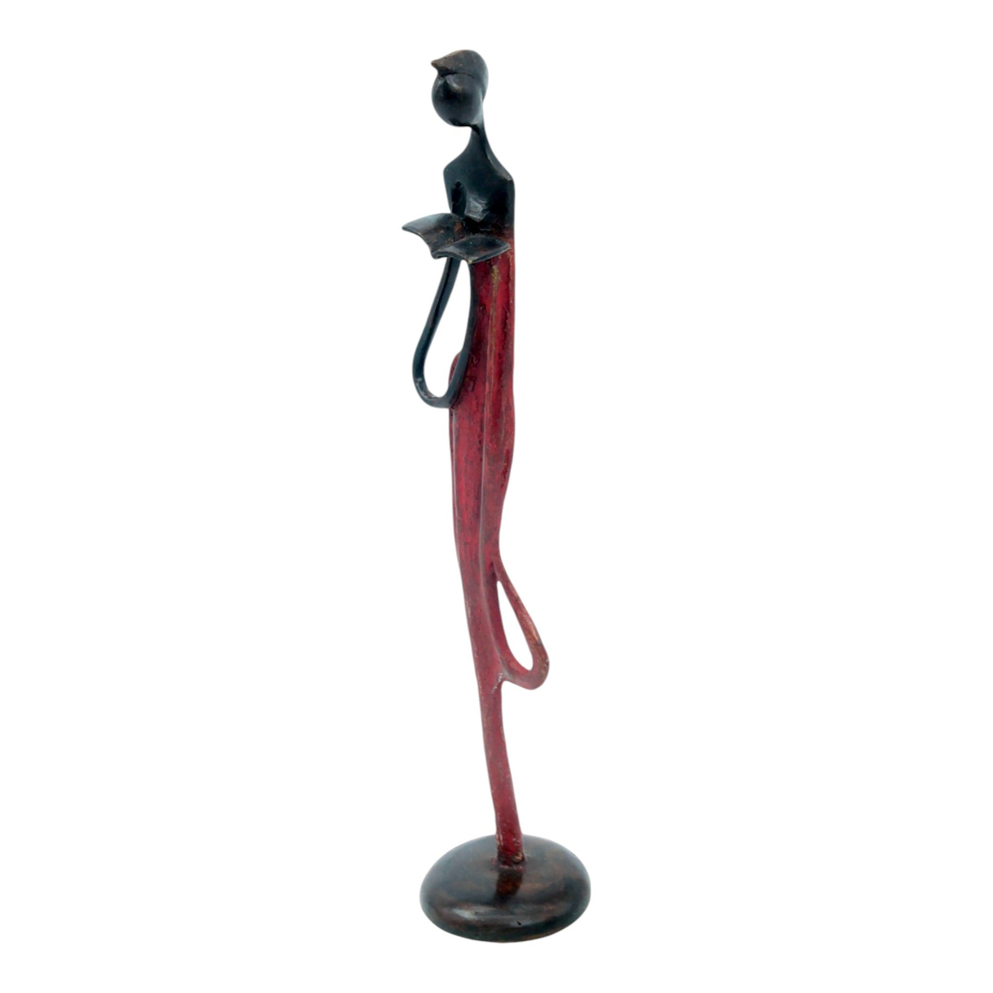 Bronze d'Abdoulaye 35cm rouge n°2 Bronzes d'Afrique