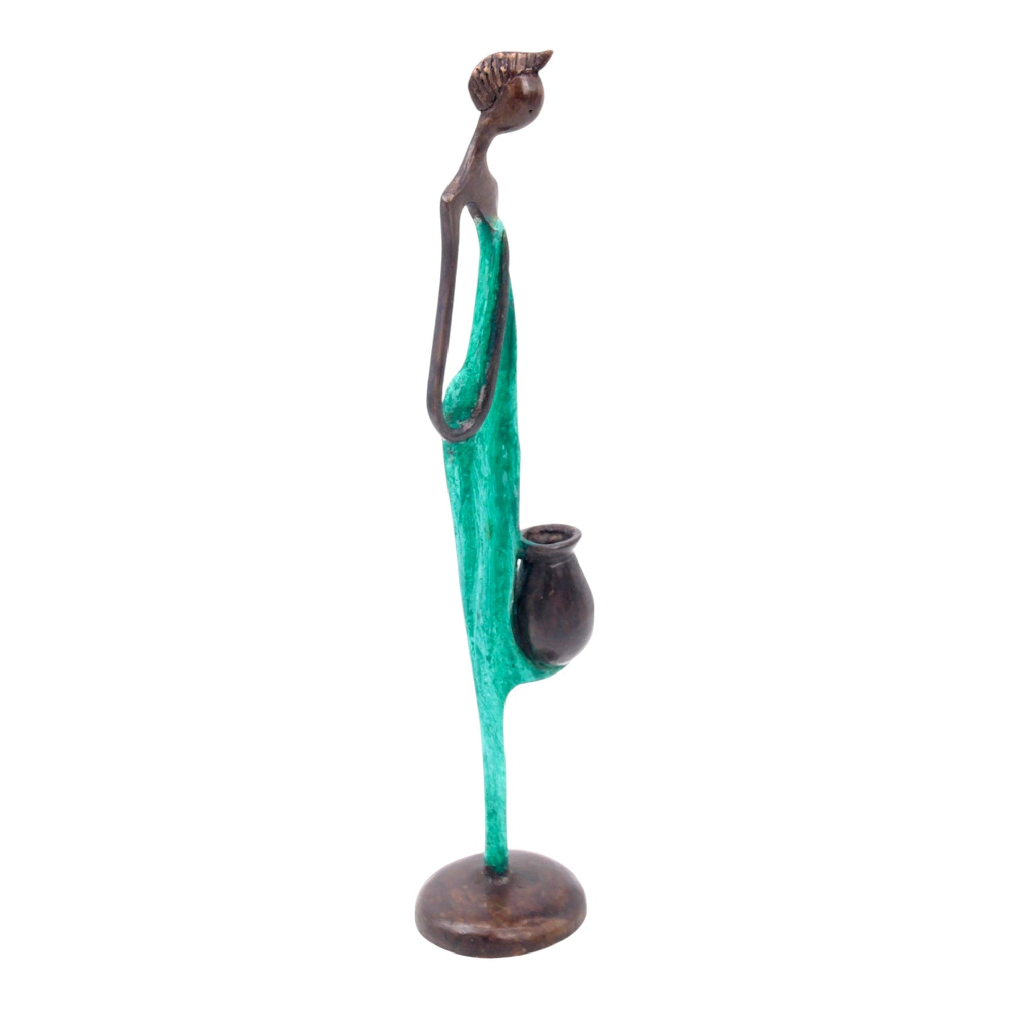 Bronze d'Abdoulaye 35cm vert n°1 Bronzes d'Afrique