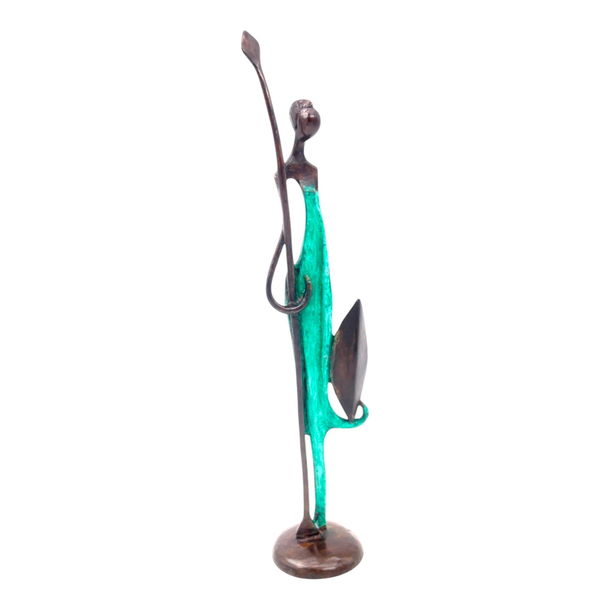 Bronze d'Abdoulaye 35cm vert n°3 Bronzes d'Afrique