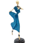 Danseuse 35 cm bleue n°1 Bronzes d'Afrique
