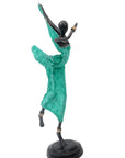 Danseuse 35 cm verte n°1 Bronzes d'Afrique