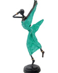 Danseuse 35 cm verte n°1 Bronzes d'Afrique