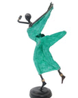 Danseuse 35 cm verte n°1 Bronzes d'Afrique