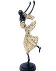 Danseuse 35 cm dorée n°1 Bronzes d'Afrique