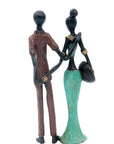 Bronze Mohamadi Dermé couple 20 cm n°10 Bronzes d'Afrique
