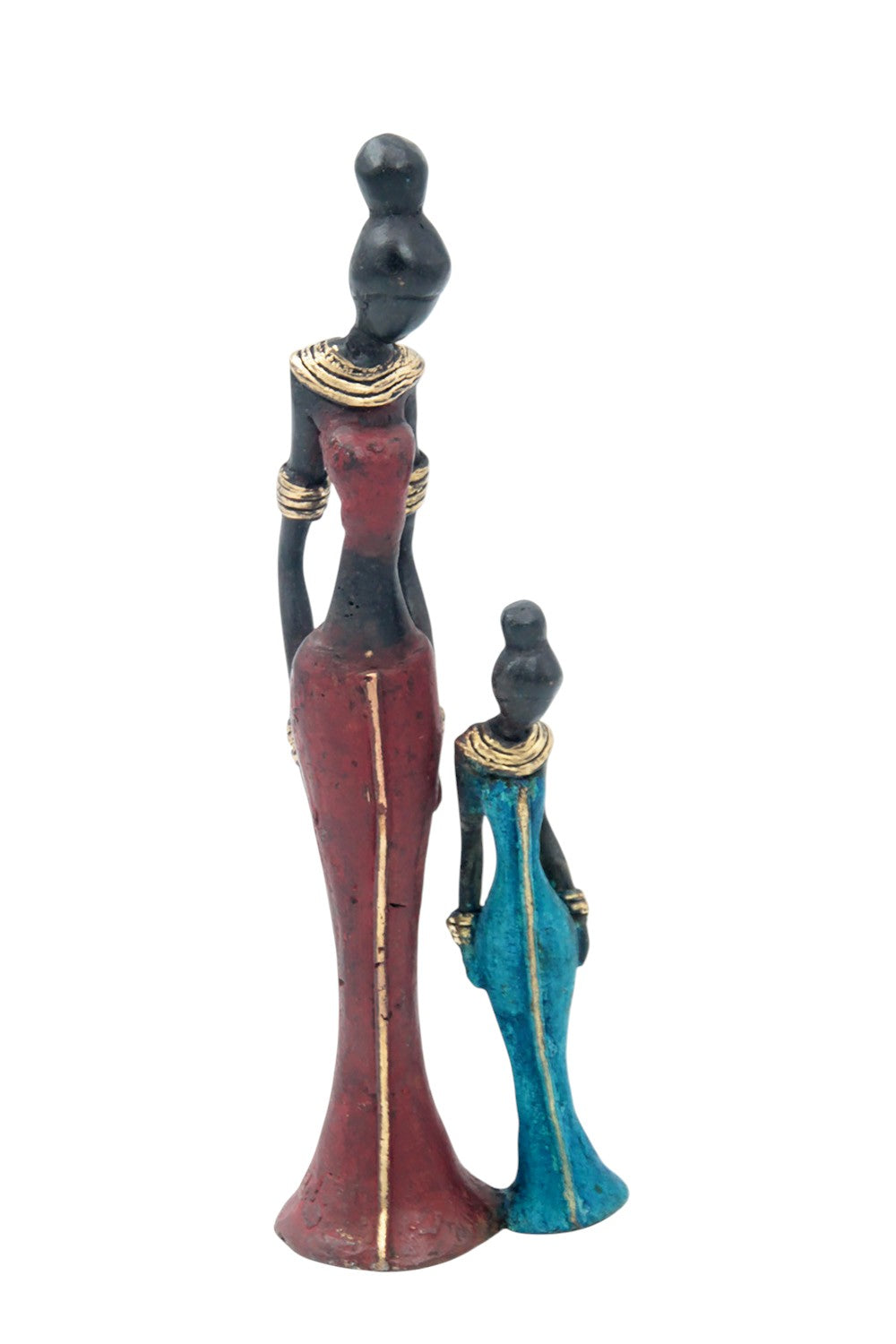 Bronze Mohamadi Dermé 20 cm rouge n°4 Bronzes d'Afrique