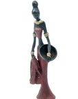 Bronze Mohamadi Dermé 20 cm rouge n°7 Bronzes d'Afrique