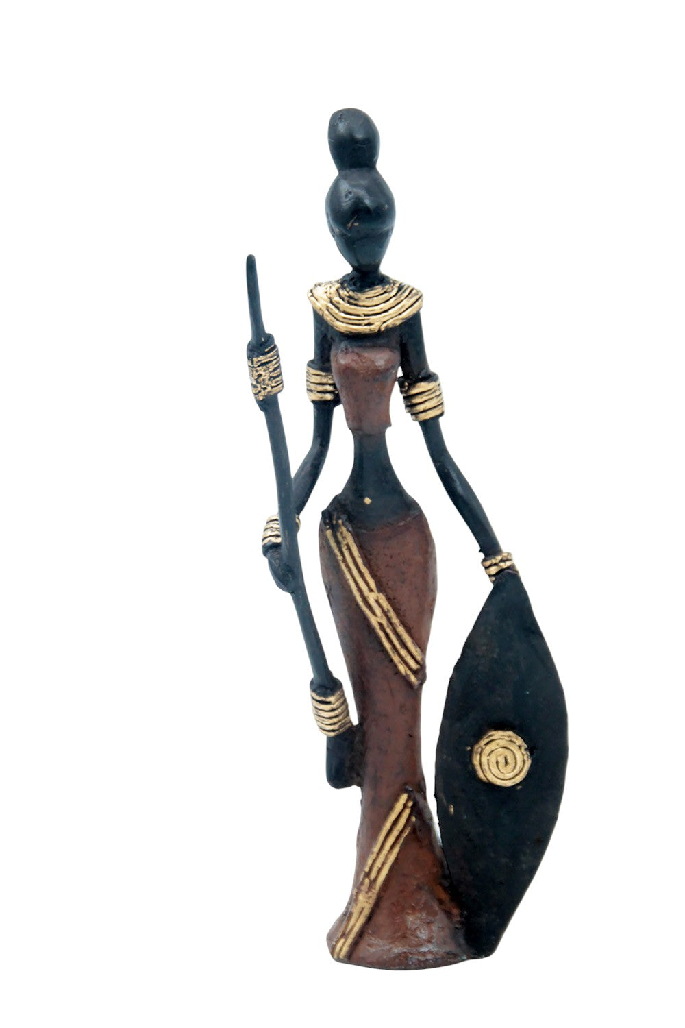 Bronze Mohamadi Dermé 20 cm marron n°7 Bronzes d'Afrique