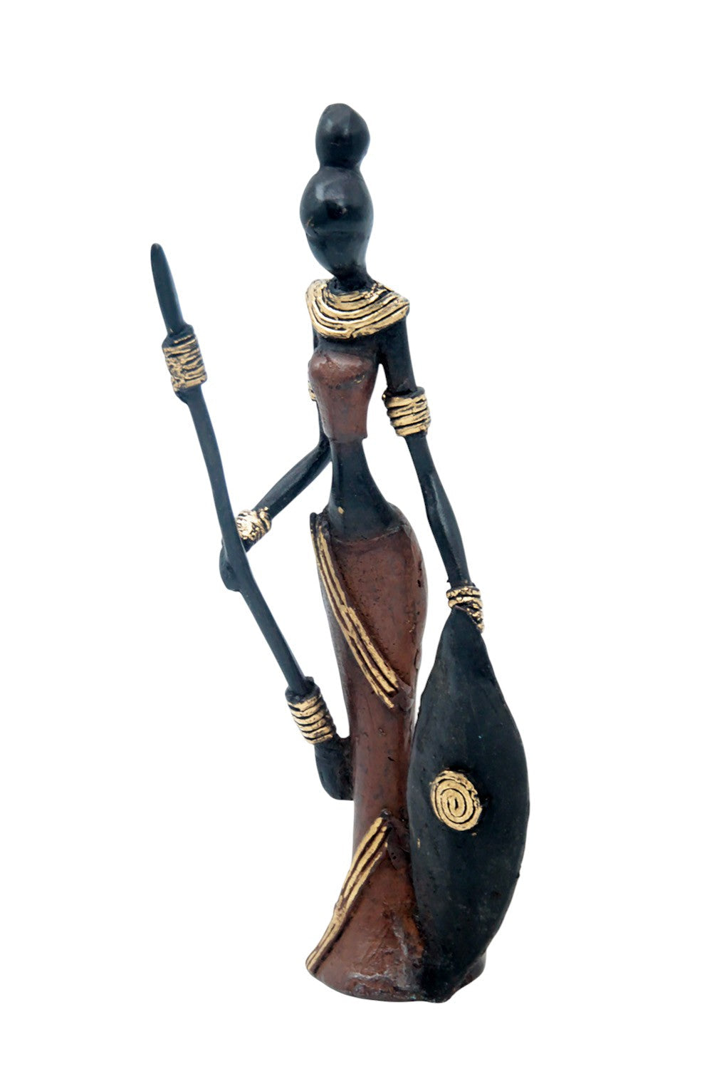 Bronze Mohamadi Dermé 20 cm marron n°7 Bronzes d'Afrique