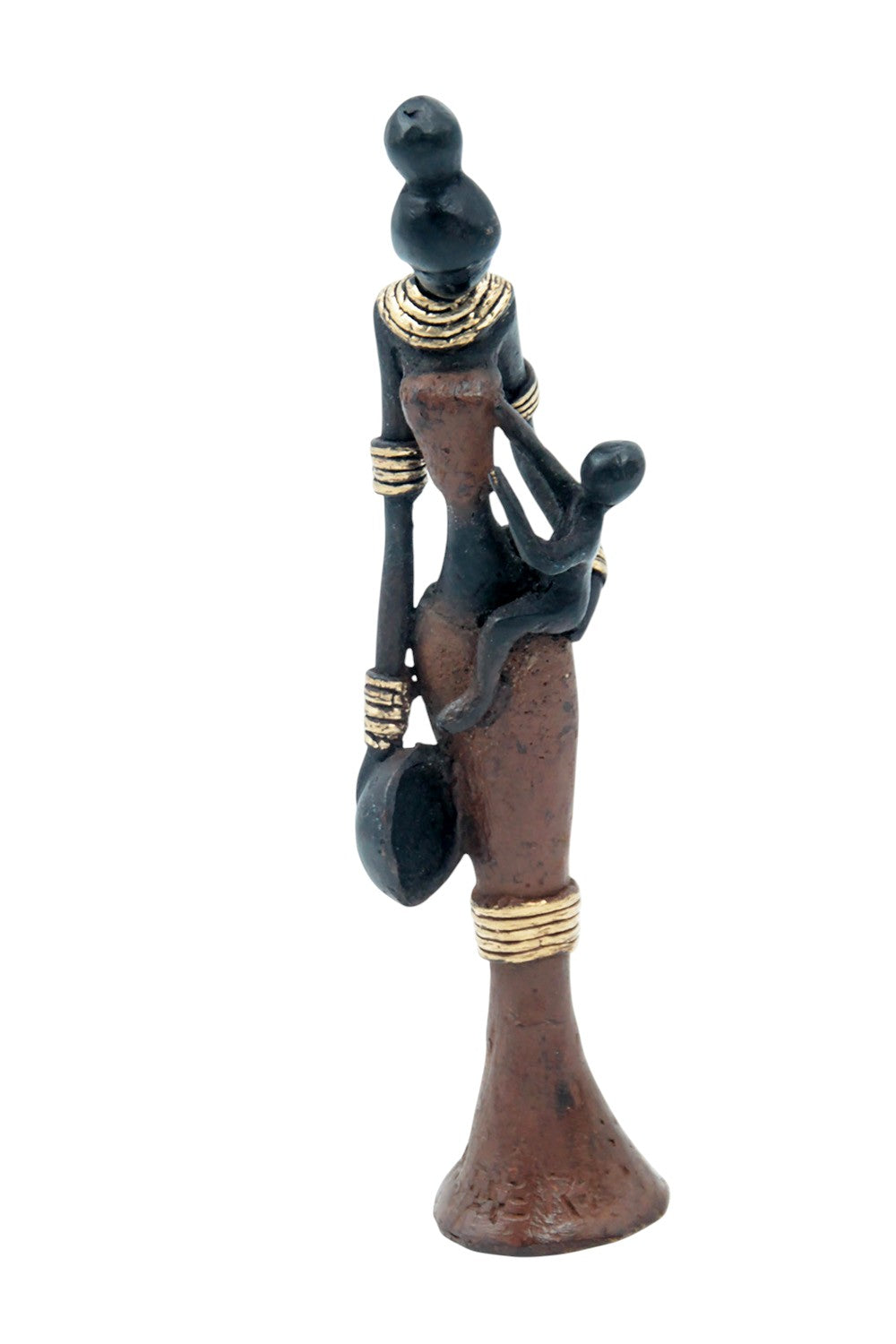 Bronze Mohamadi Dermé 20 cm marron n°13 Bronzes d'Afrique