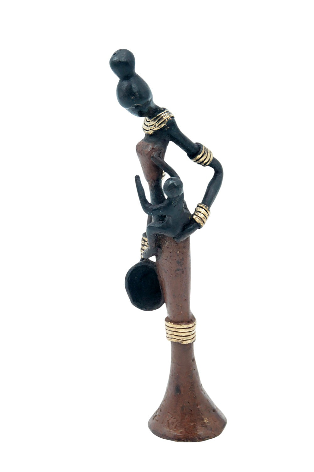 Bronze Mohamadi Dermé 20 cm marron n°13 Bronzes d'Afrique