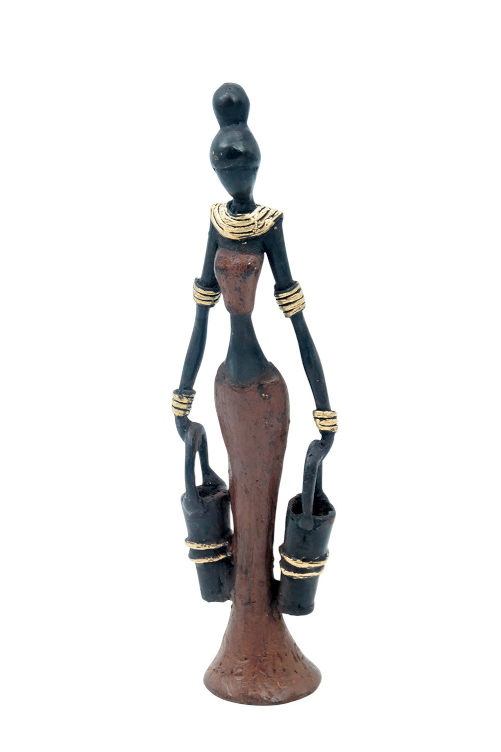 Bronze Mohamadi Dermé 20 cm marron n°14 Bronzes d'Afrique