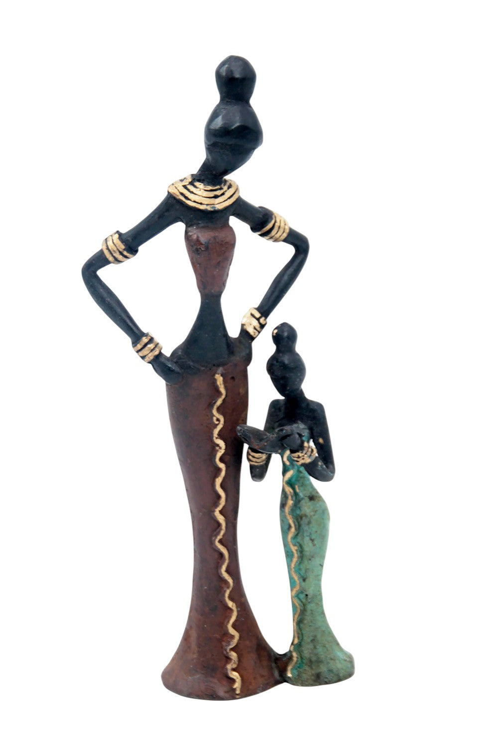 Bronze Mohamadi Dermé 20 cm marron n°16 Bronzes d'Afrique