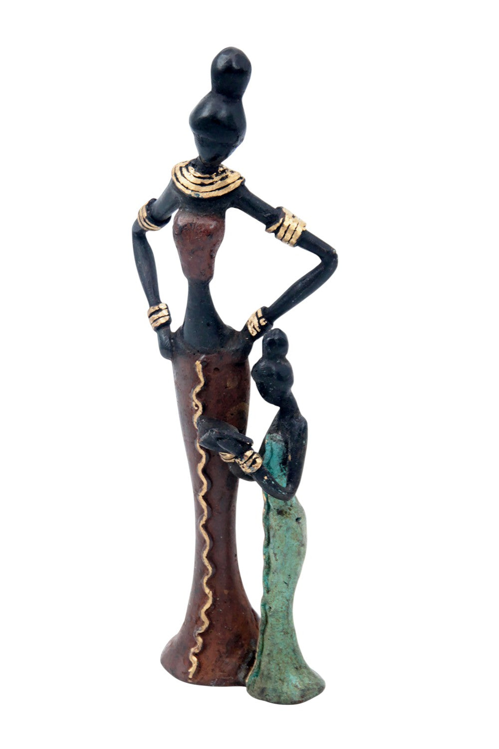 Bronze Mohamadi Dermé 20 cm marron n°16 Bronzes d'Afrique