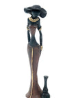 Bronze Mohamadi Dermé 20 cm marron n°17 Bronzes d'Afrique