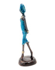 Bronze 15 cm bleu n°36 Bronzes d'Afrique