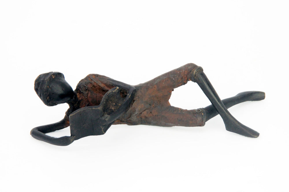 Bronze allongé 20 cm marron n°1 Bronzes d'Afrique