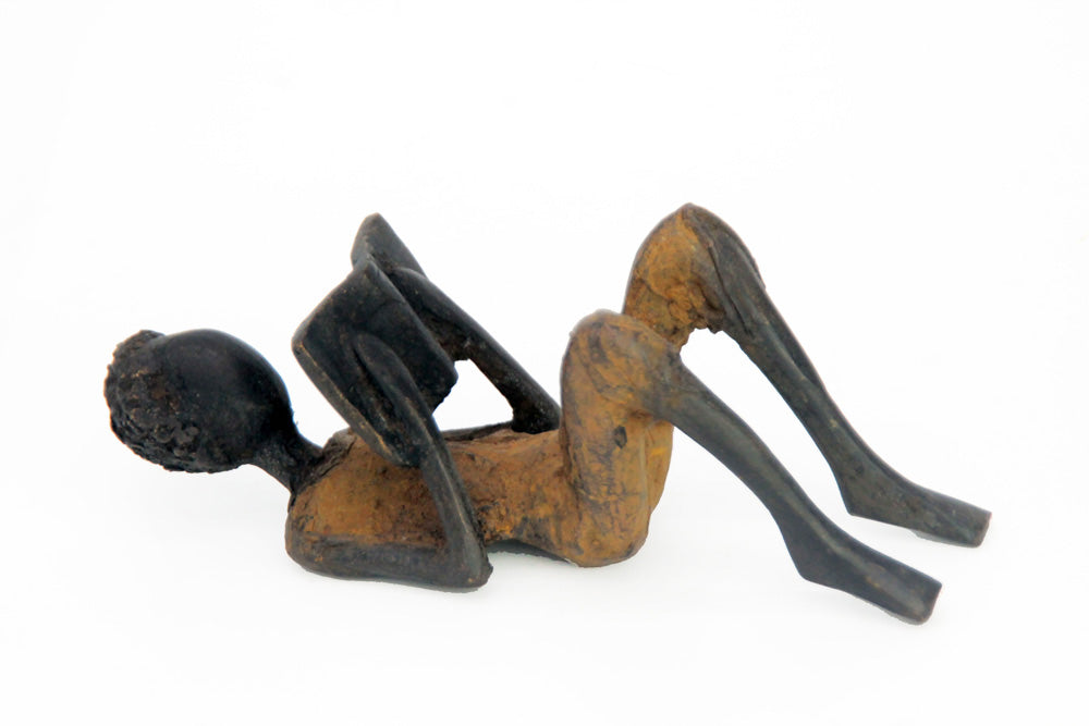 Bronze allongé 20 cm marron n°5 Bronzes d'Afrique