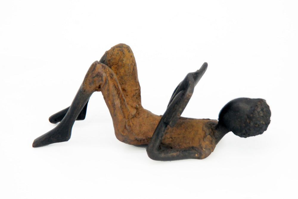 Bronze allongé 20 cm marron n°5 Bronzes d'Afrique