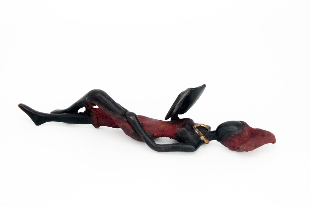 Bronze allongé 20 cm rouge n°1 Bronzes d'Afrique