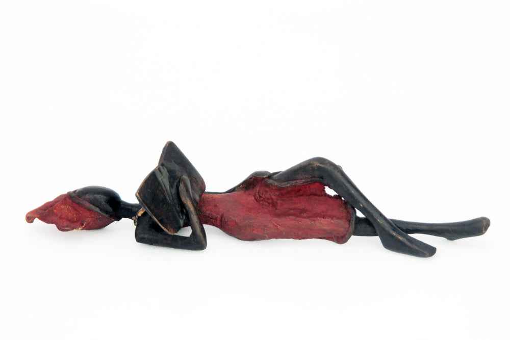 Bronze allongé 20 cm rouge n°1 Bronzes d'Afrique
