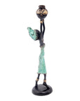 Bronze 20 cm turquoise n°13 Bronzes d'Afrique