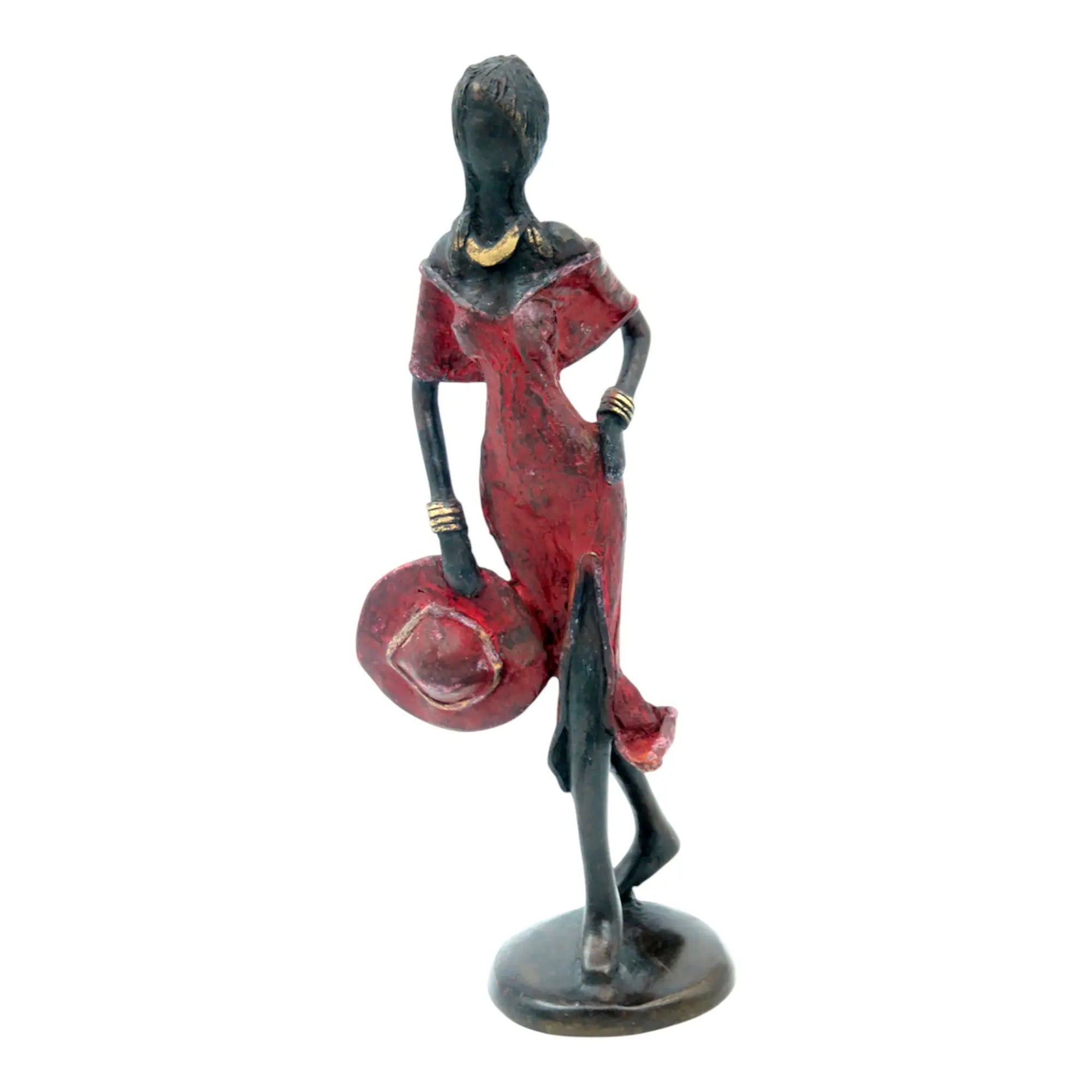 Bronze 25 cm rouge n°7 Bronzes d'Afrique