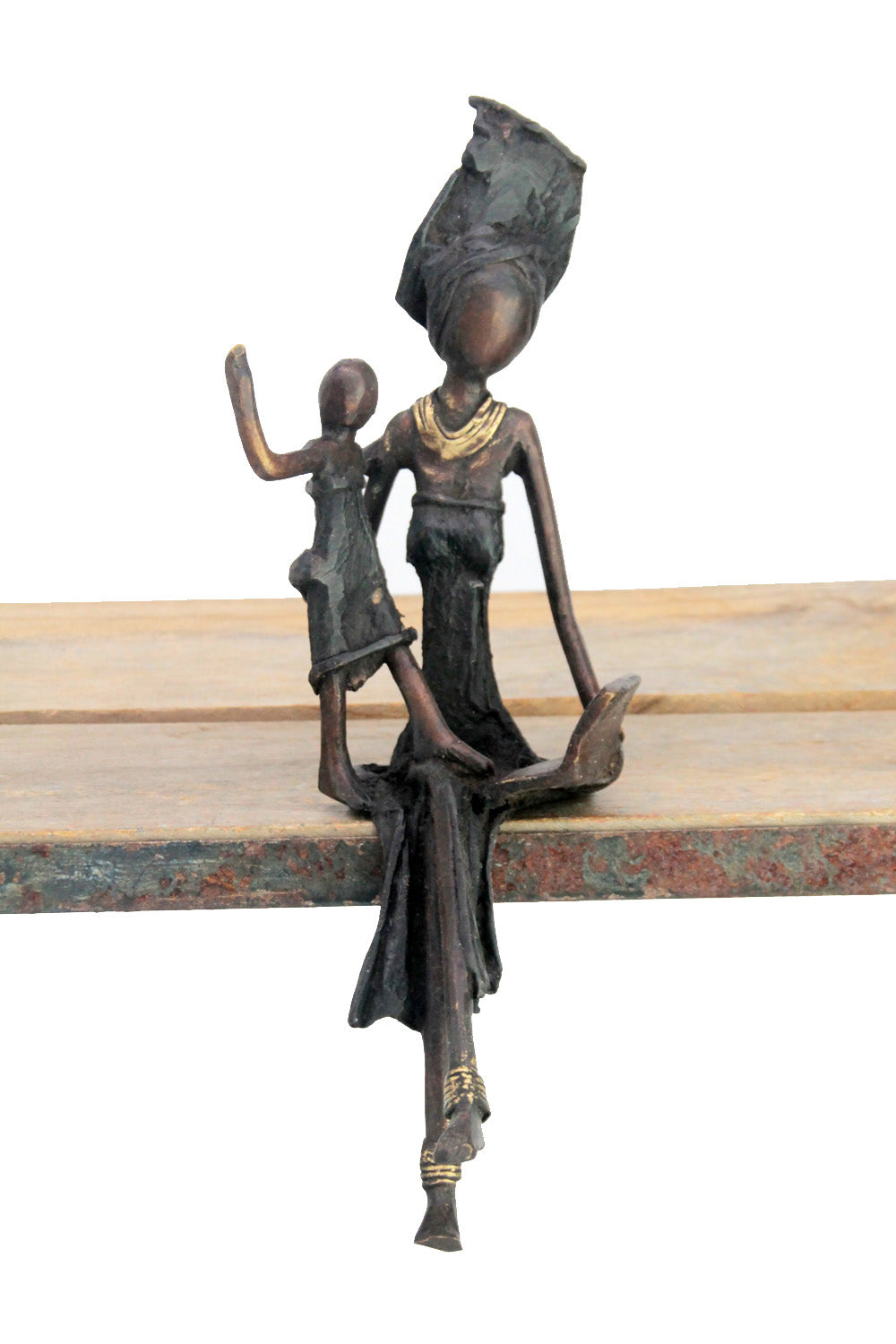 Bronze assis 25 cm noir n°3 Bronzes d'Afrique