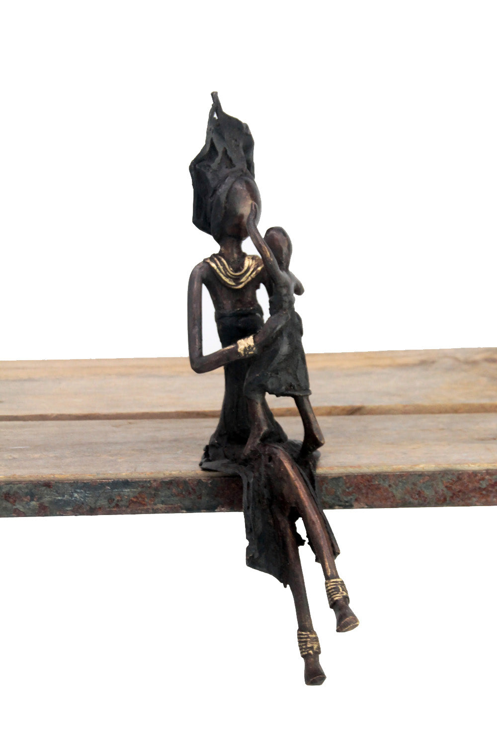 Bronze assis 25 cm noir n°12 Bronzes d'Afrique