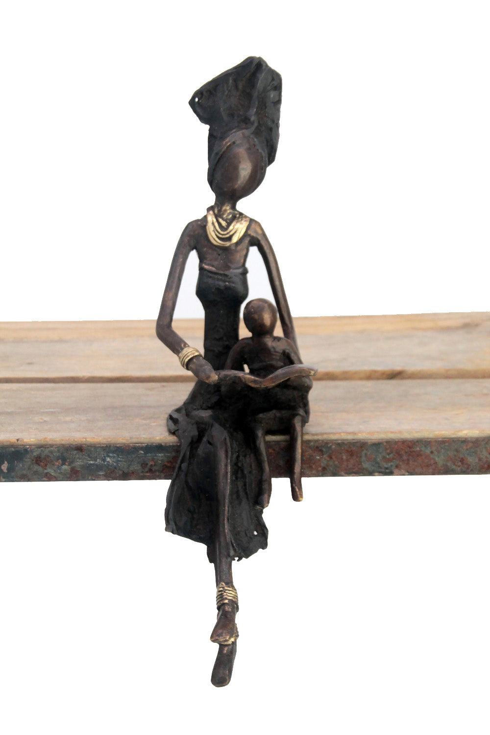 Bronze assis 25 cm noir n°18 Bronzes d'Afrique