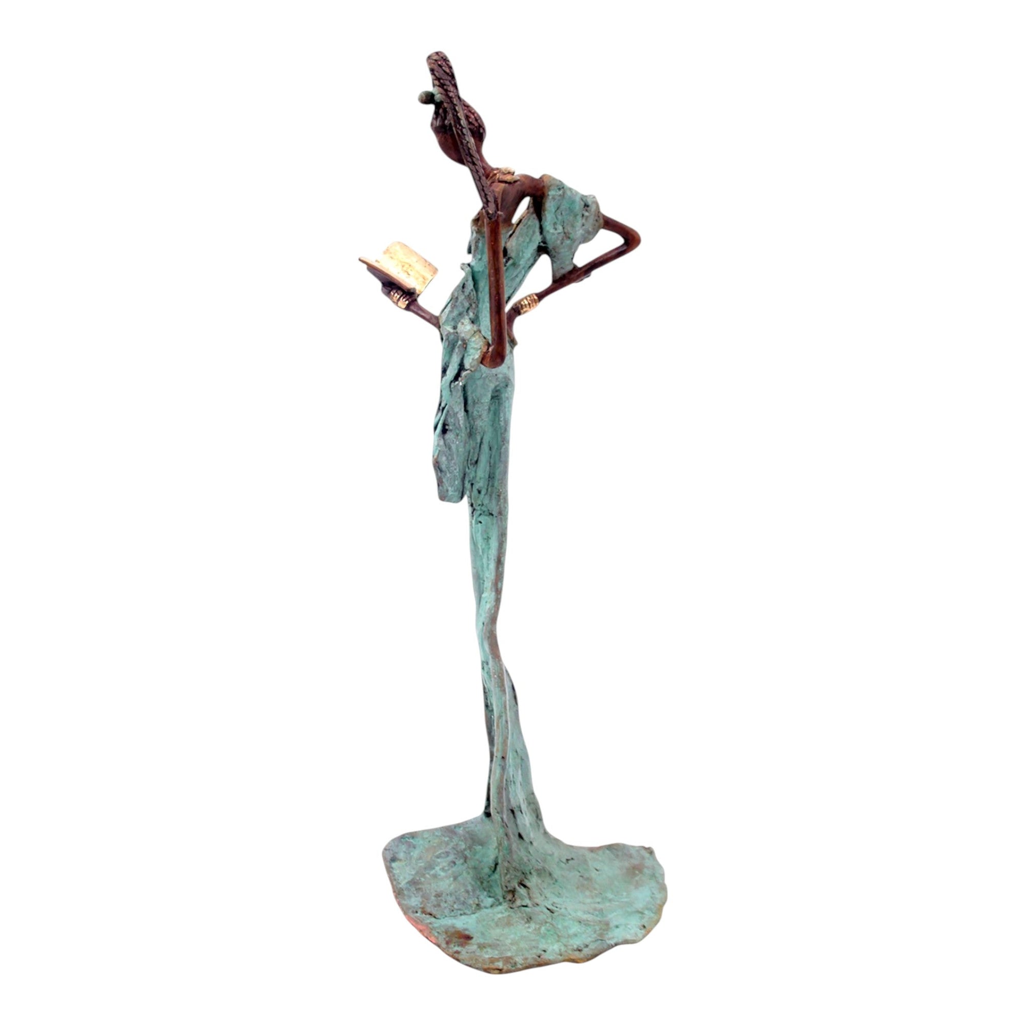 Bronze 55 cm turquoise n°6 Bronzes d'Afrique