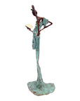 Bronze 55 cm turquoise n°6 Bronzes d'Afrique