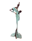 Bronze 55 cm turquoise n°6 Bronzes d'Afrique