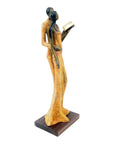 Bronze Issouf couple 55 cm jaune n°1 Bronzes d'Afrique