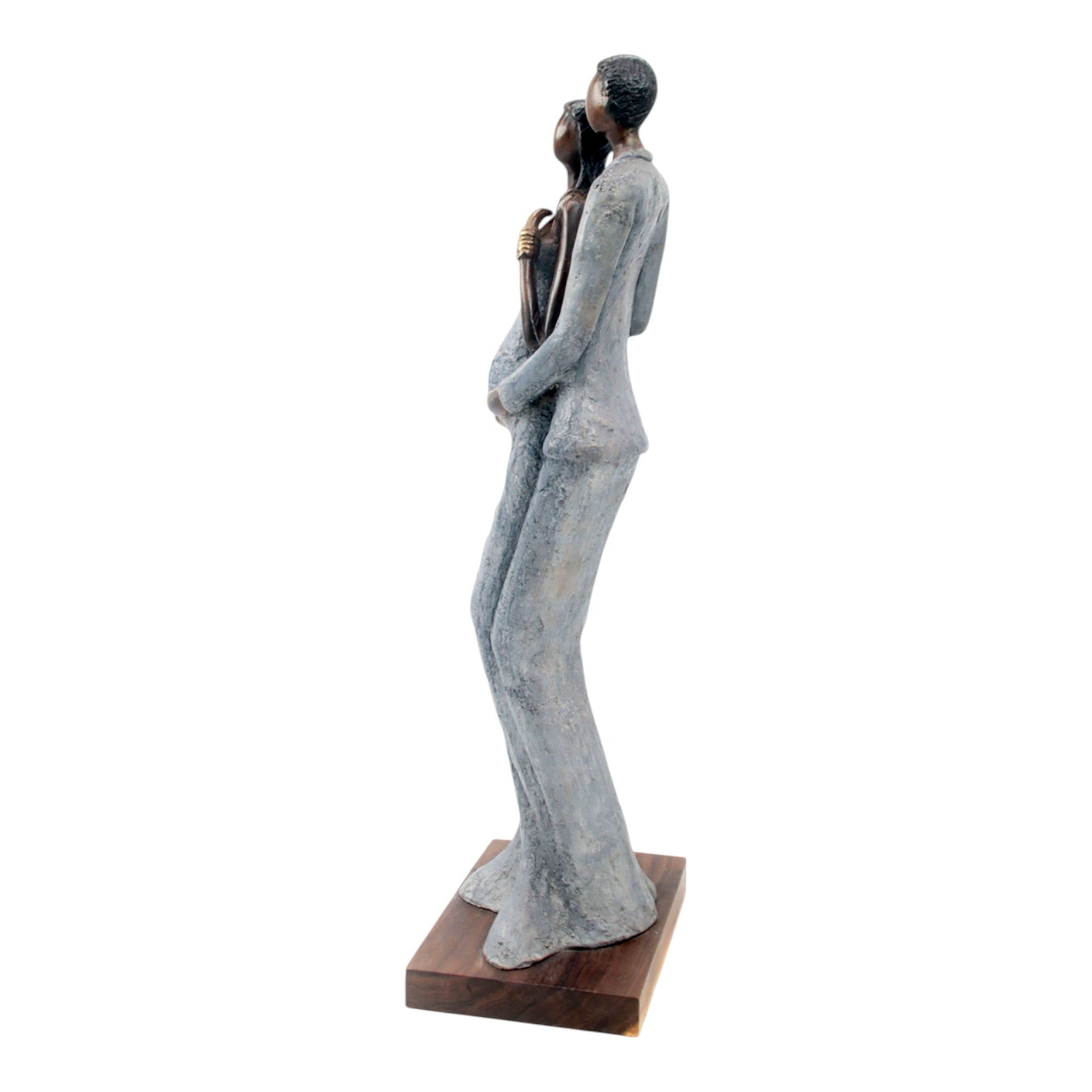 Bronze Issouf couple 55 cm gris n°2 Bronzes d'Afrique