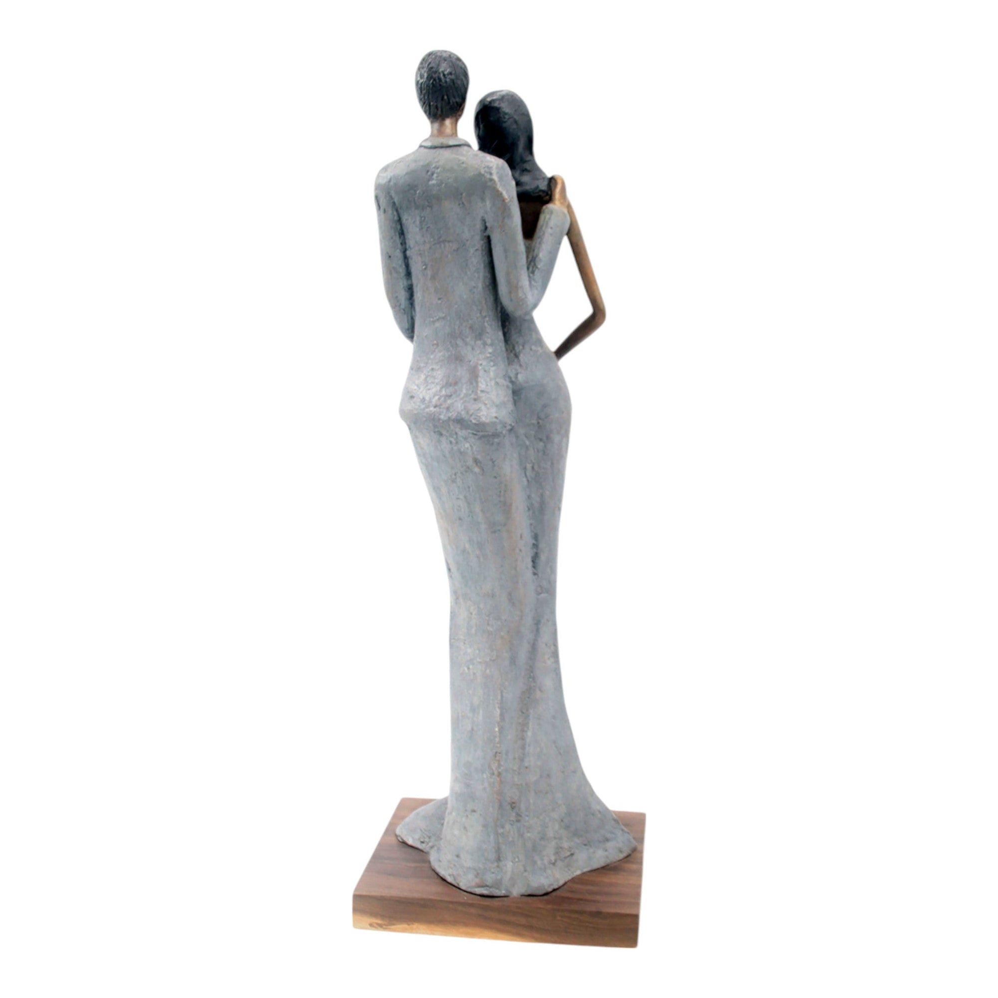 Bronze Issouf couple 55 cm gris n°2 Bronzes d'Afrique