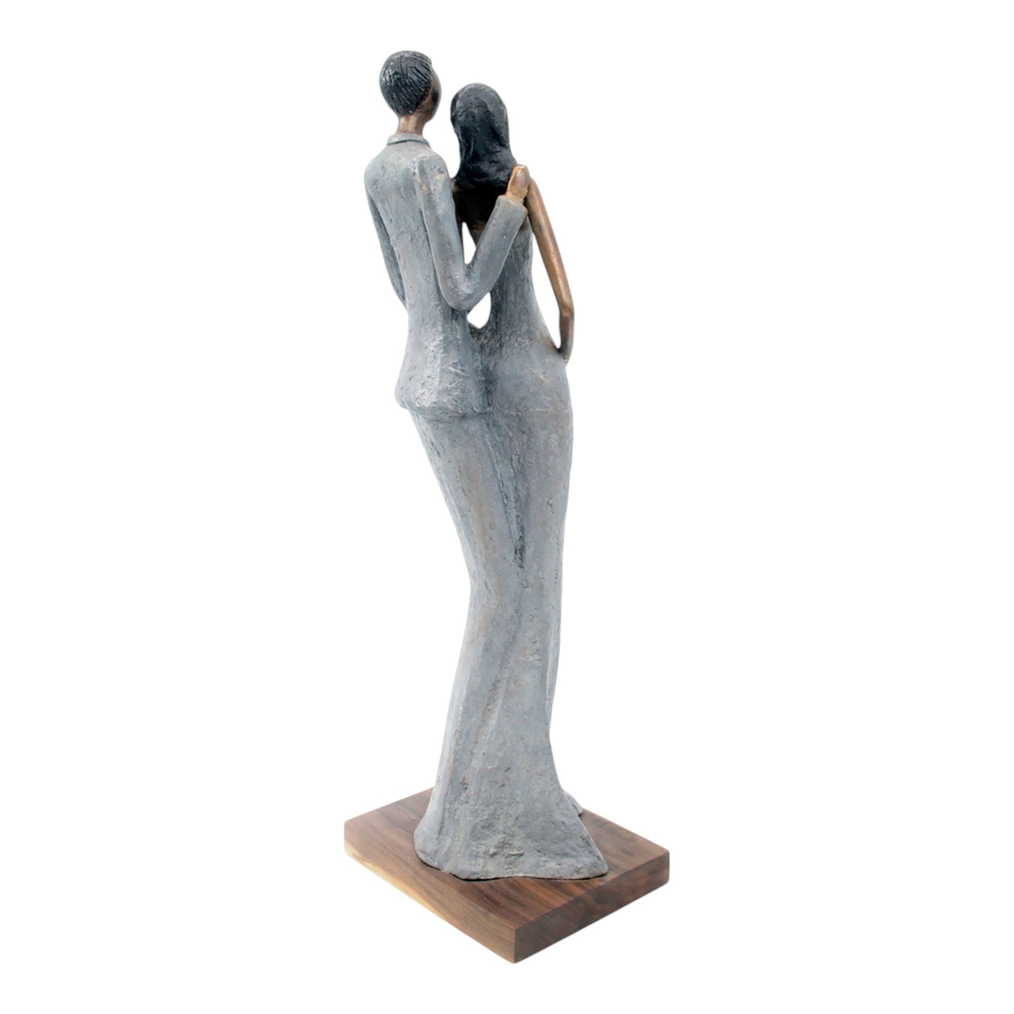 Bronze Issouf couple 55 cm gris n°2 Bronzes d'Afrique