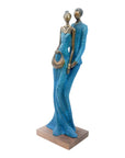 Bronze Issouf couple 55 cm bleu n°2 Bronzes d'Afrique