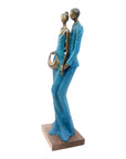 Bronze Issouf couple 55 cm bleu n°2 Bronzes d'Afrique