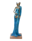 Bronze Issouf couple 55 cm bleu n°2 Bronzes d'Afrique