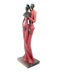 Bronze Issouf couple 55 cm rouge n°2 Bronzes d'Afrique