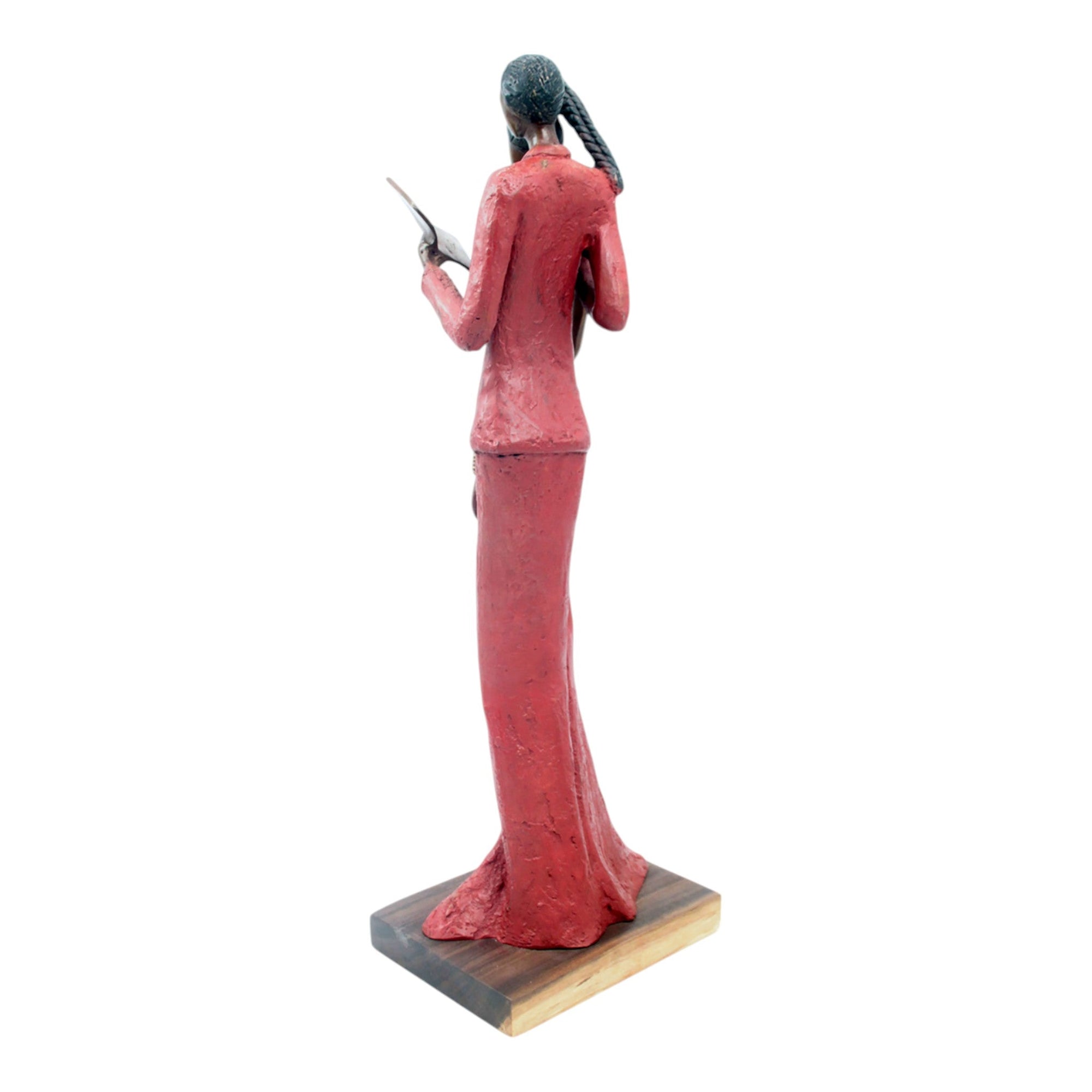 Bronze Issouf couple 55 cm rouge n°2 Bronzes d'Afrique