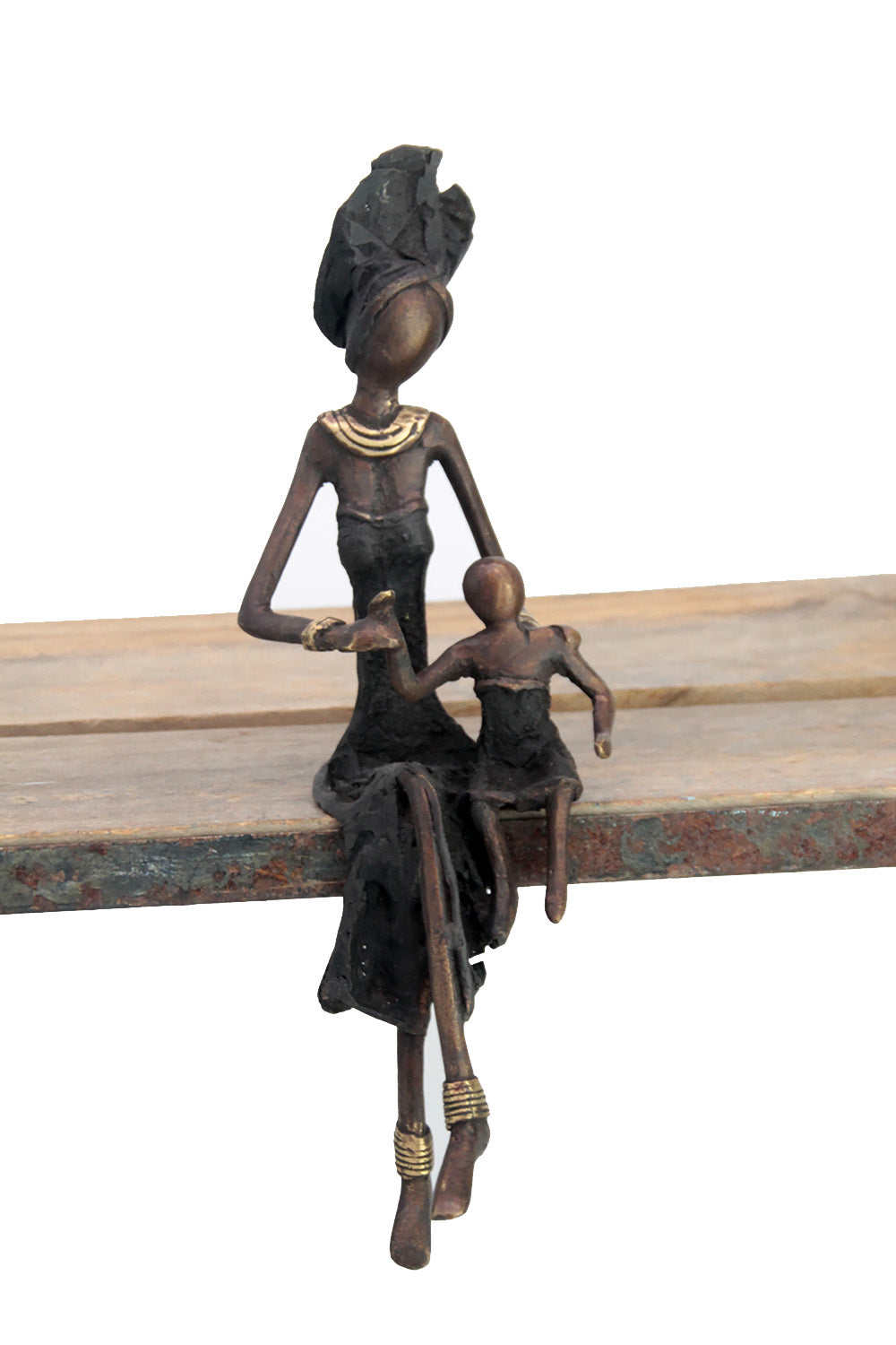 Bronze assis 25 cm noir n°5 Bronzes d'Afrique