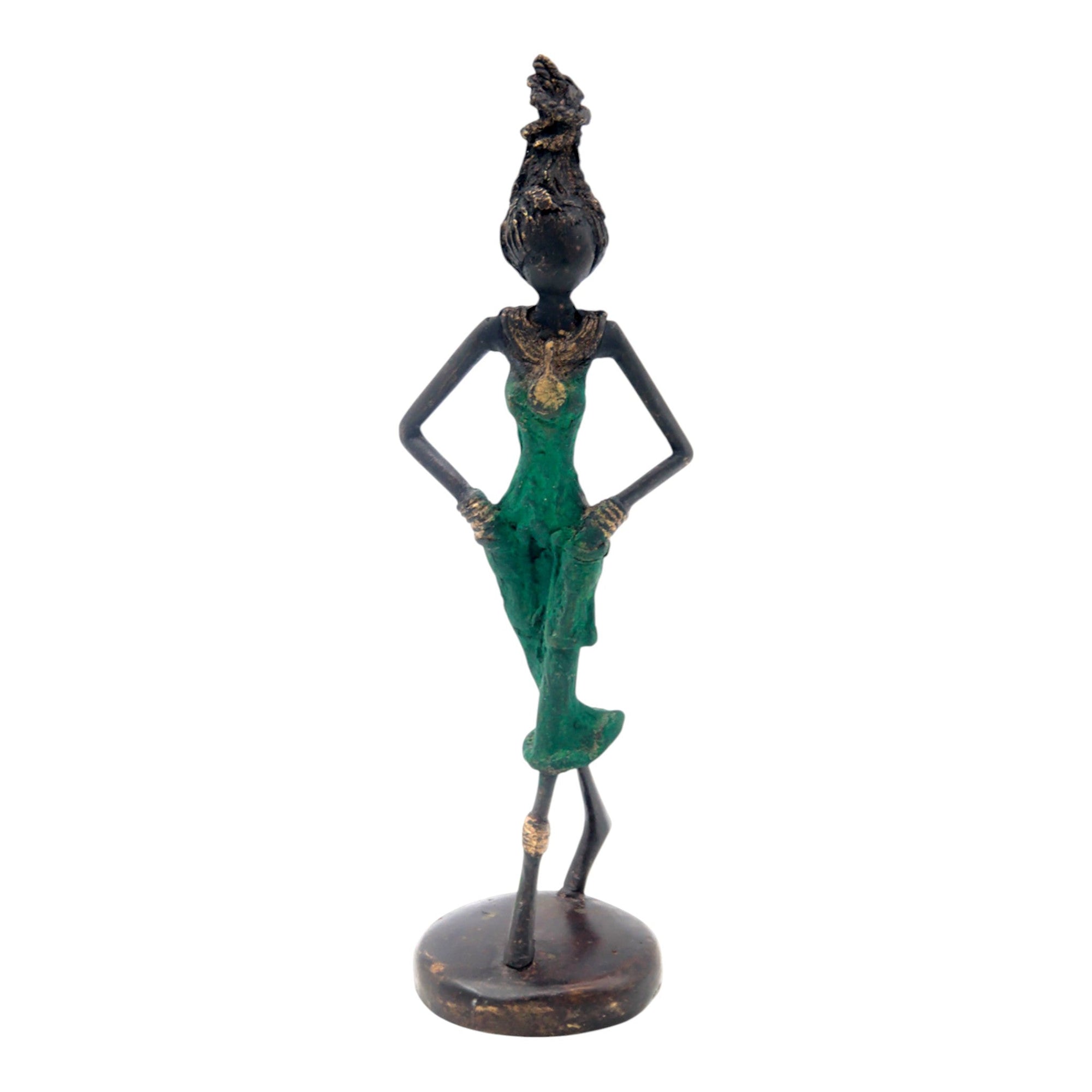 Bronze 20 cm vert n°6 Bronzes d'Afrique